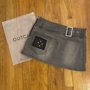 Outcast Elias Mini Skirt Black Denim